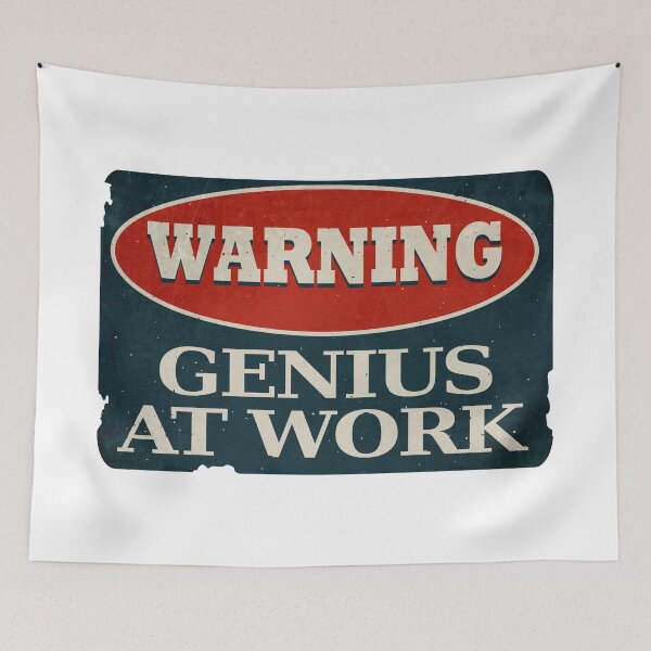 Item preview, Genius At Work designed and sold by MrTeeTime.