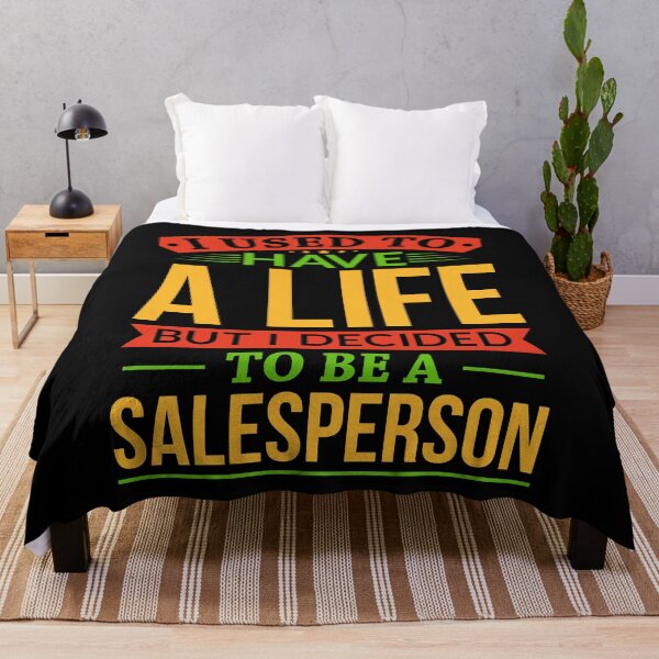 Item preview, I Used To Have A Life But I Decided To Be A Salesperson Shirt designed and sold by Orange Pieces.