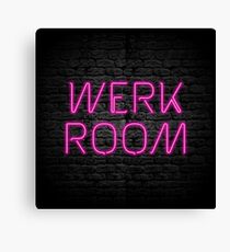 Neon Shop : Werk Room Canvas Print