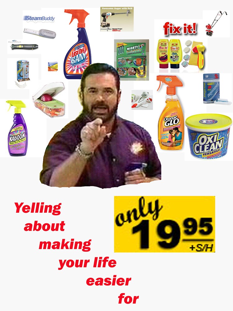 “Billy Mays…a hero” Sticker by forcwithu | Redbubble