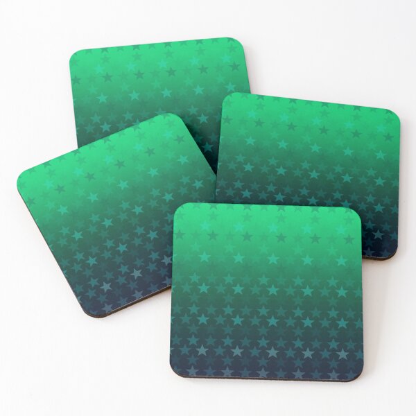 Item preview, Green blue star pattern designed and sold by Anteia.