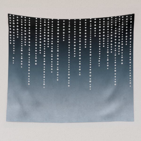 Item preview, Rhinestone Faux Glitter Line On Dark Blue Denim designed and sold by artsandsoul.