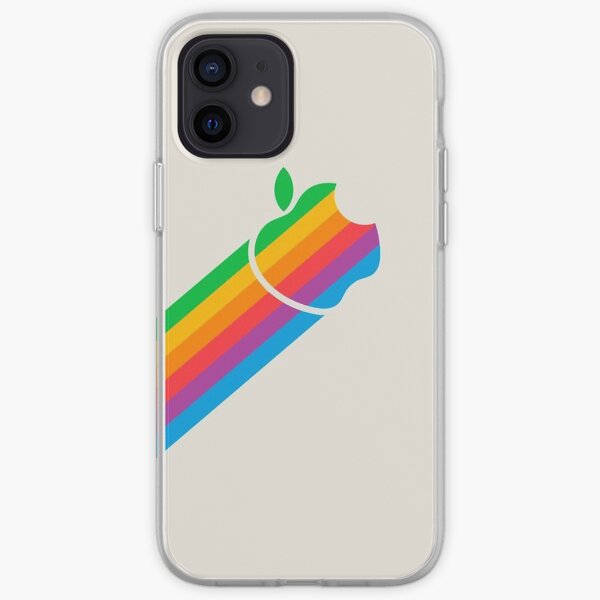 Apple Retro Logo Beam iPhone Soft Case