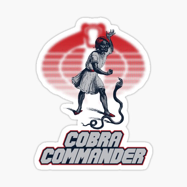 cobra commander sticker