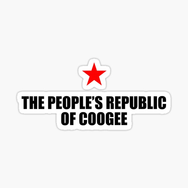 The People's Republic Of Coogee - WHITE Sticker