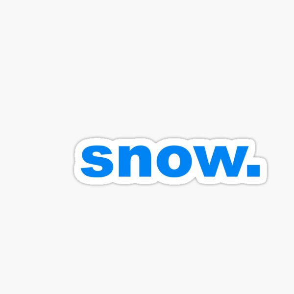 Snow Sticker