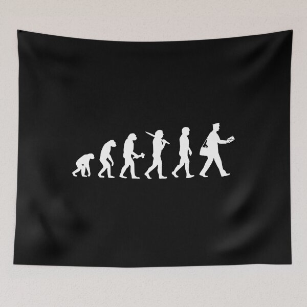 Item preview, Mail Carrier Mailman Postman Evolution Gift Mail designed and sold by Krautshirts.