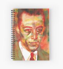 Cuaderno de espiral ALBERT CAMUS - retrato de acuarela.