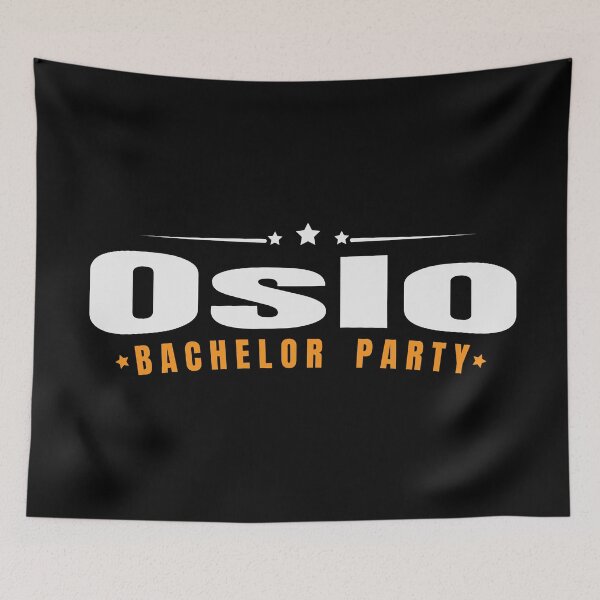 Item preview, Bachelor Party Shirt New Oslo Pre Wedding Celebration Tee designed and sold by haselshirt.