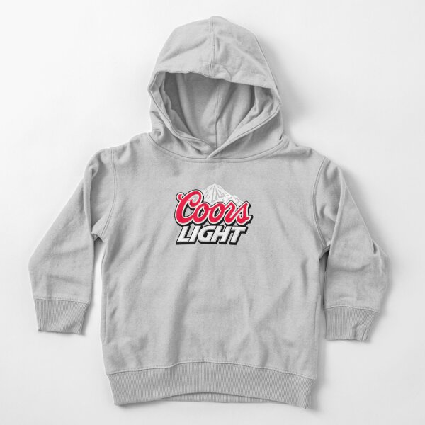 coors light hoodie with beer holder