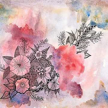 Artwork thumbnail, Floral Splash #2 - Raspberry Rhapsody by Gillian Cross