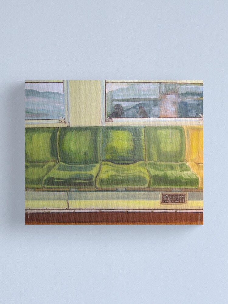 Thumbnail 1 of 3, Canvas Print, Train Seats designed and sold by tomoenk6.