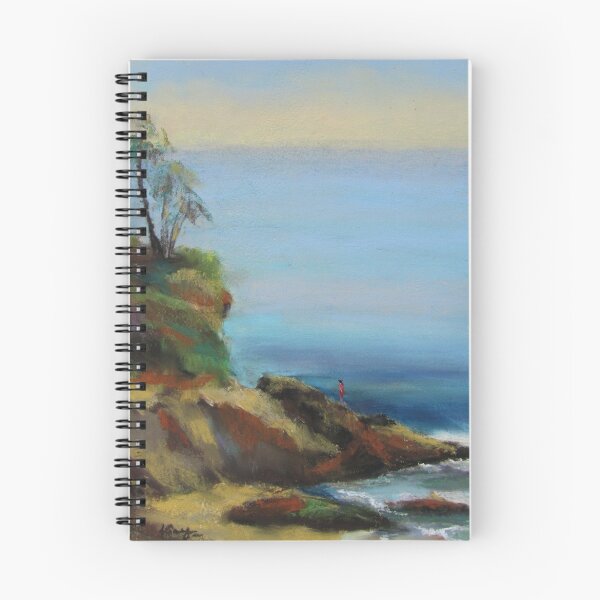 Artikelvorschau,  75 Grad und sonnig! Diese Freilichtstudie wurde von den Klippen des Hesiler Park aus erstellt, die auf Diver's Cove in Laguna Beach hinunterblicken entworfen und verkauft von Leslie Gustafson.