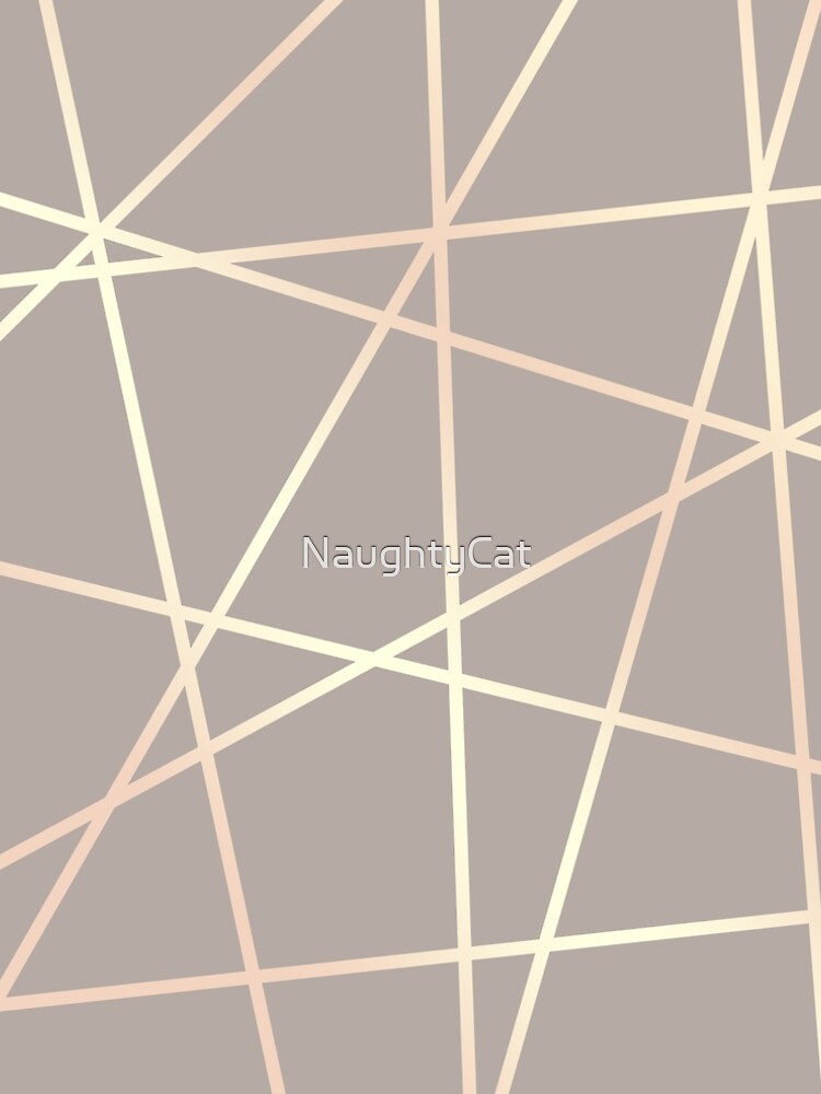 Elegant rose gold geometric pattern by NaughtyCat