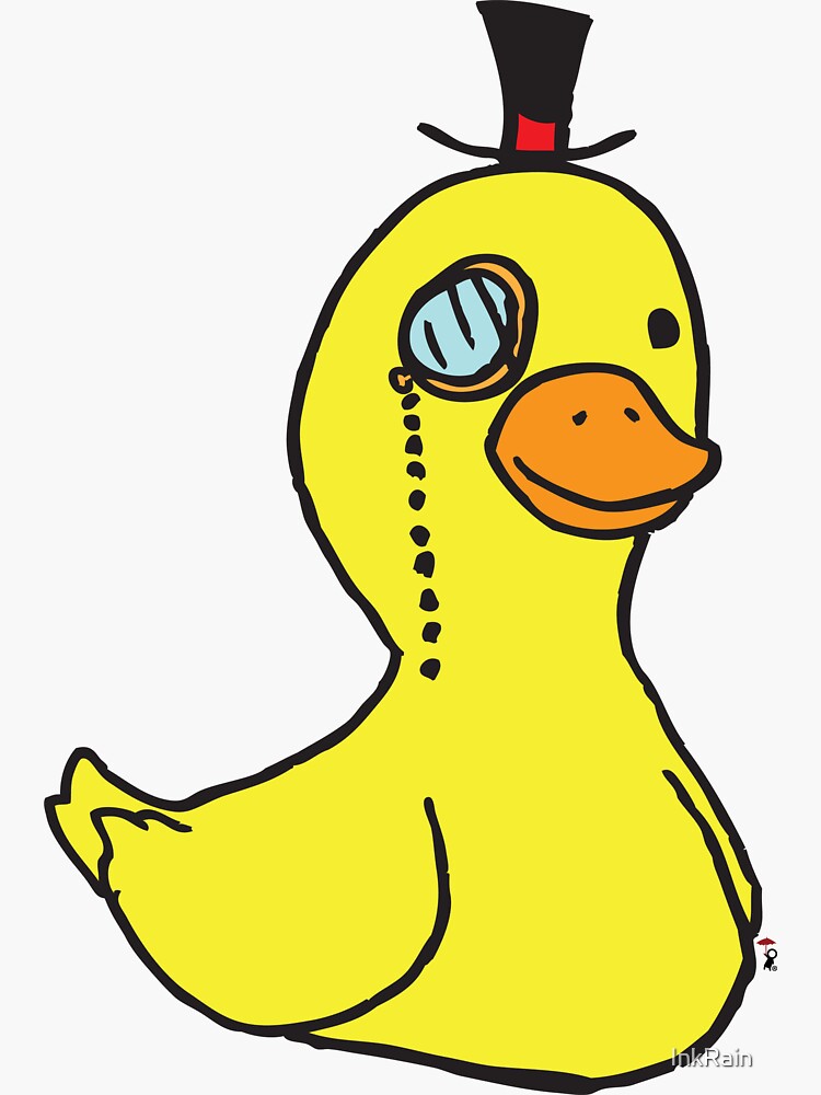 Posh duck Sticker