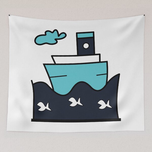 Item preview, boat, see, greek, holiday, fish designed and sold by gandra.