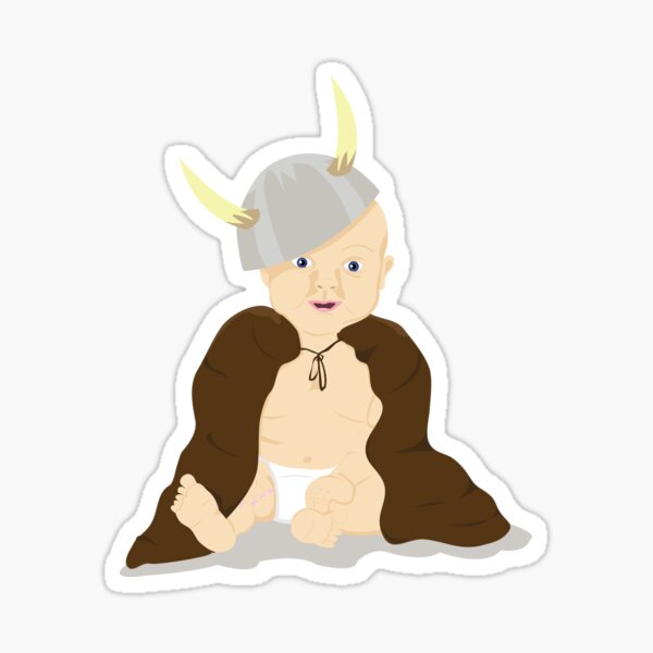 Sticker Bébé Viking à Bord Fille (2024)