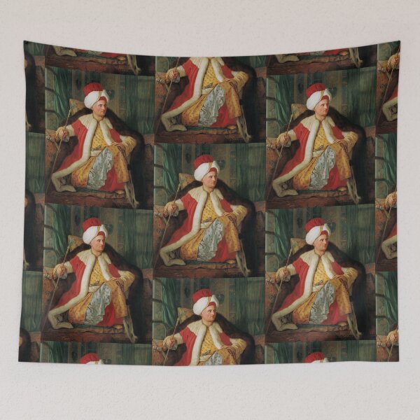 Item preview, Antoine de Favray - Portrait of Charles Gravier Count of Vergennes and French Ambassador, in Turkish Attire designed and sold by Vintage Designs +.
