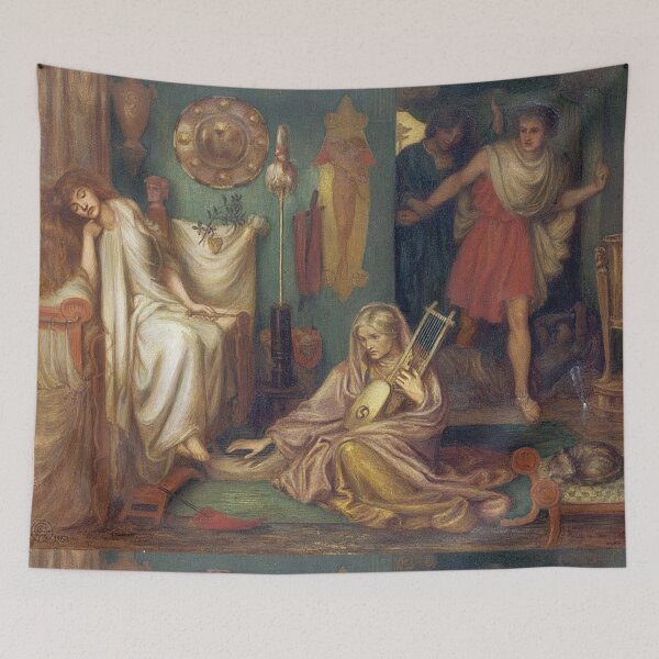 Item preview, Dante Gabriel Rossetti - The Return of Tibullus to Delia (1868) designed and sold by Vintage Designs +.
