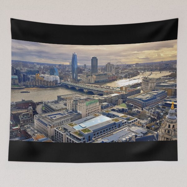 Item preview, Panoramic London Skyline with River Thames and London Eye at Sunset designed and sold by KALEIDOSCOPE UK.