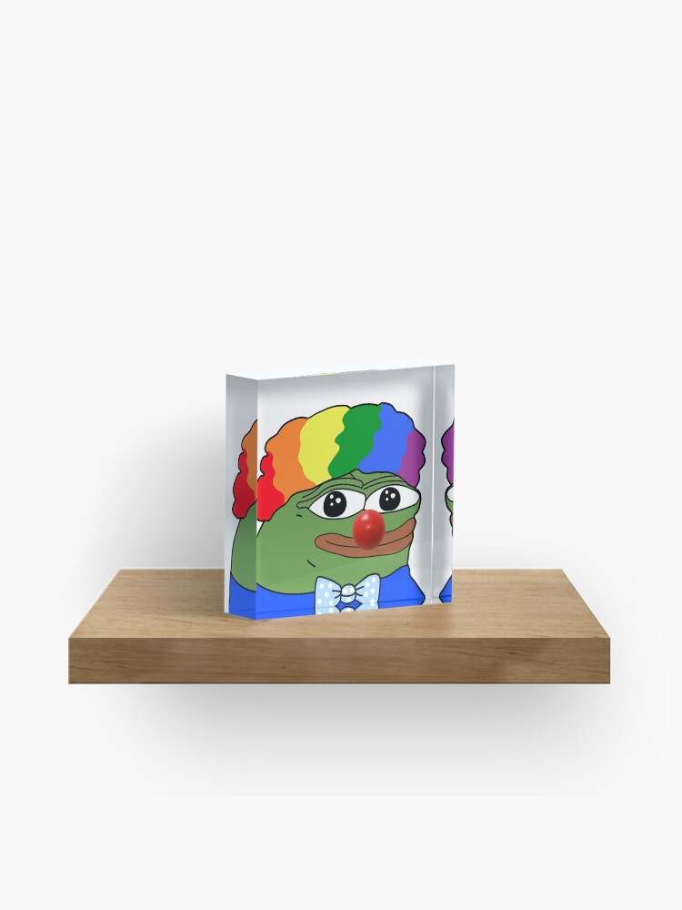 pepe the frog clown dank meme Art Board Print for Sale by Lil Stank