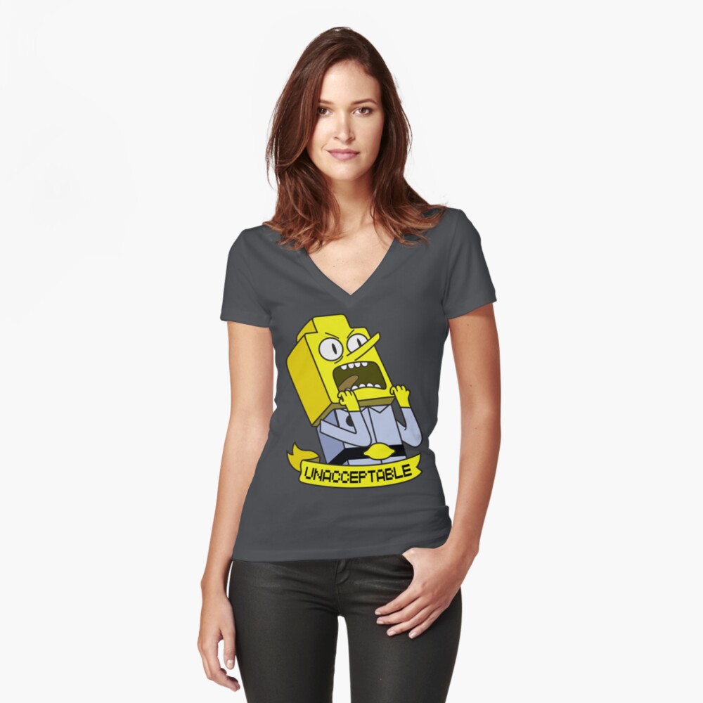 Artikel-Vorschau von Tailliertes T-Shirt mit V-Ausschnitt, designt und verkauft von plushism.