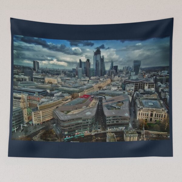 Item preview, City of London Skyline with Walkie Talkie Skyscraper and Cloudy Sky designed and sold by KALEIDOSCOPE UK.