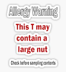 Pegatina Advertencia de alergia