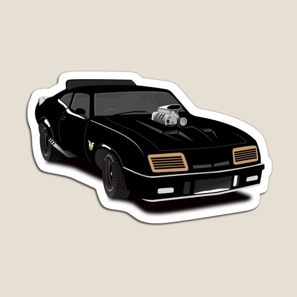 Vista previa del artículo con la obra «Interceptor V-8 negro de Max», diseñado y vendido por superiorgraphix.