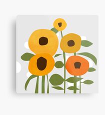Sonnenblumen Metalldruck