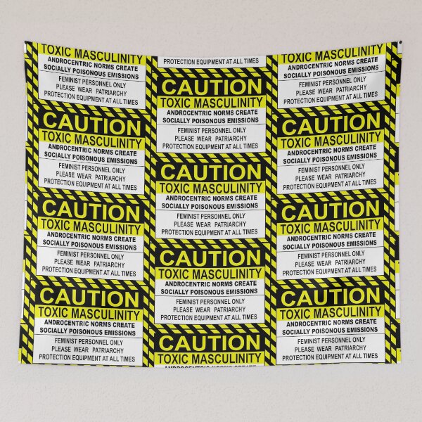 Item preview, CAUTION - TOXIC MASCULINITY designed and sold by sociographix.