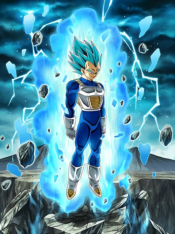 "super saiyan blue vegeta " by walif-59 | redbubble