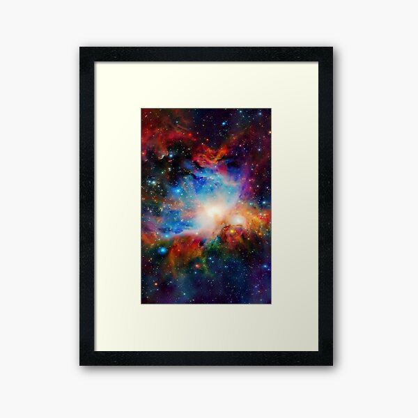 Hubble Telescope (Orion Nebula) Framed Art Print