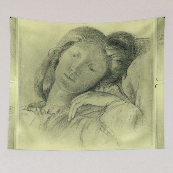 Item preview, Gabriel Dante Rosetti, beautiful sleepy woman designed and sold by Vintage Designs +.