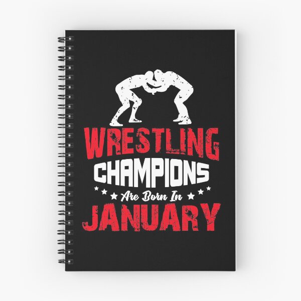 Item preview, Wrestling Champions Are born in January, Wrestling Birthday Gift designed and sold by Designs4Less.