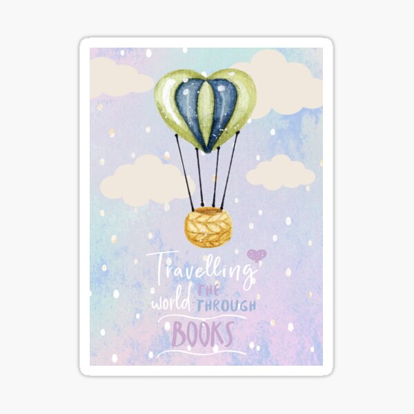 Travelling Through Books Sticker