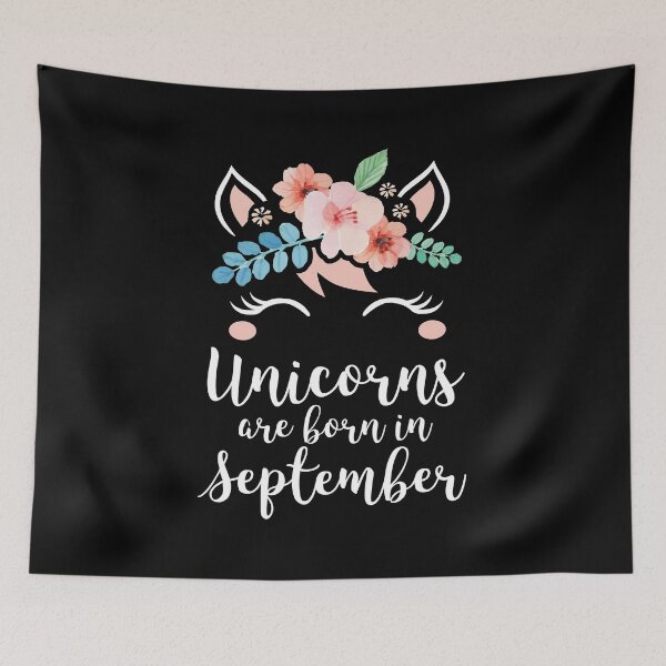 Item preview, Unicorns Are Born In September Shirt Birthday Month Gift Tee designed and sold by haselshirt.