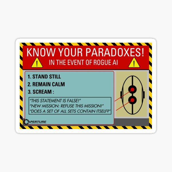 Know Your Paradoxes! Sticker