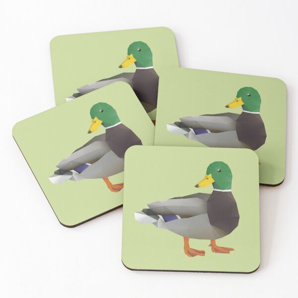 Item preview, Mallard Duck Polygon Art designed and sold by polymolystudio.