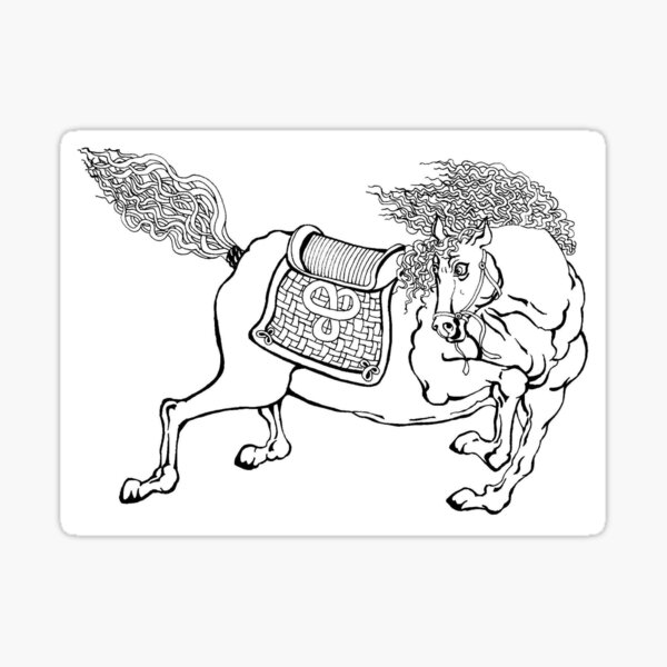Aperçu de l'œuvre Cheval de la dynastie créée et vendue par redqueenself.