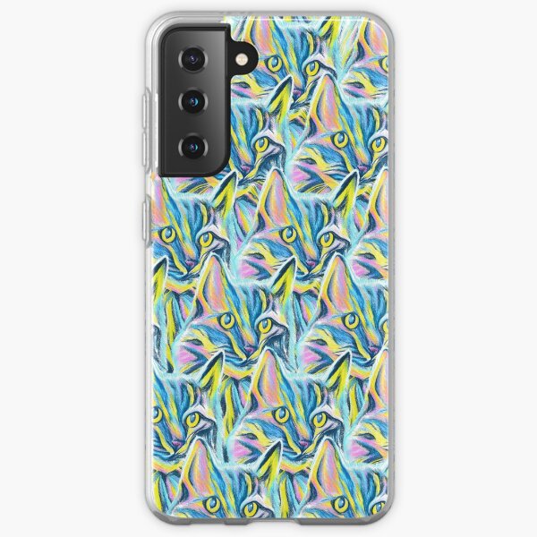 Colorful Cat Pattern Samsung Galaxy Soft Case