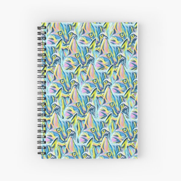 Item preview, Colorful Cat Pattern designed and sold by Free-Spirit-Meg.