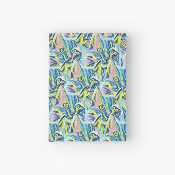 Colorful Cat Pattern Hardcover Journal
