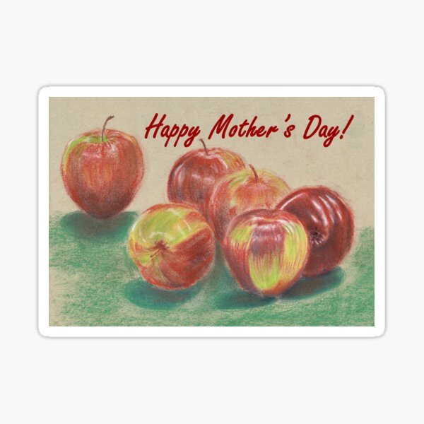 Mother's Day Card - Apples Sticker