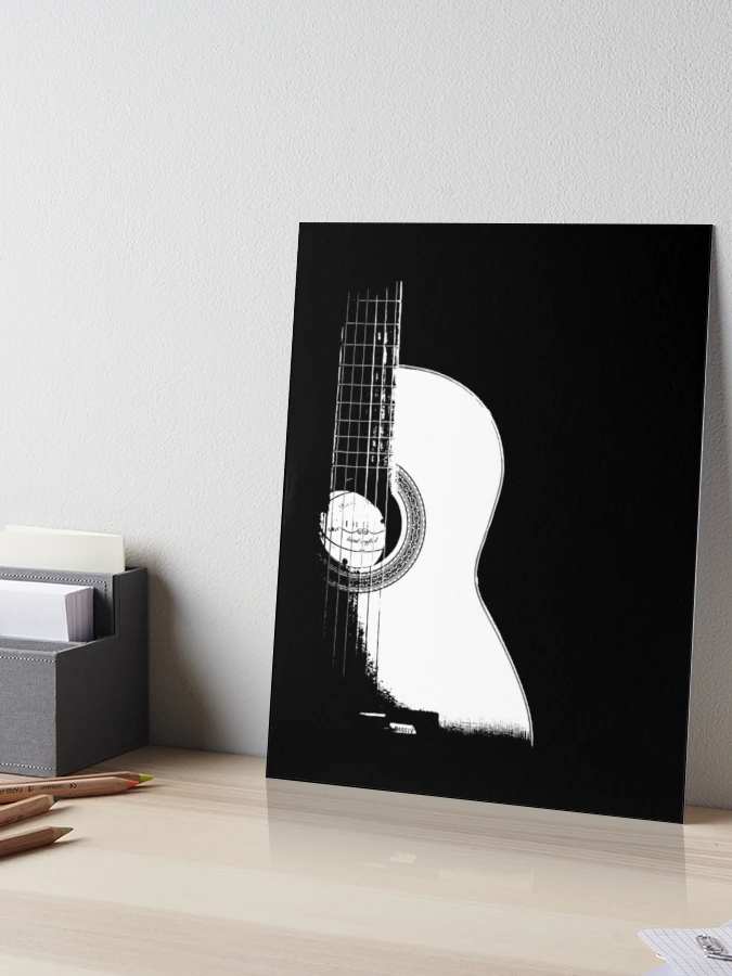 Acoustic Guitar design, Music graphic, Musician print