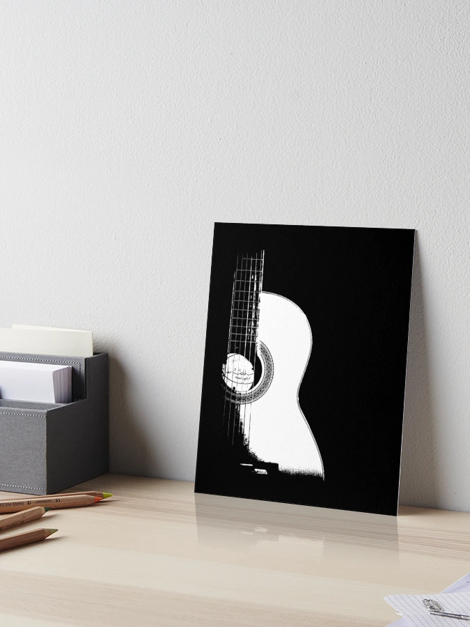 Acoustic Guitar design, Music graphic, Musician print
