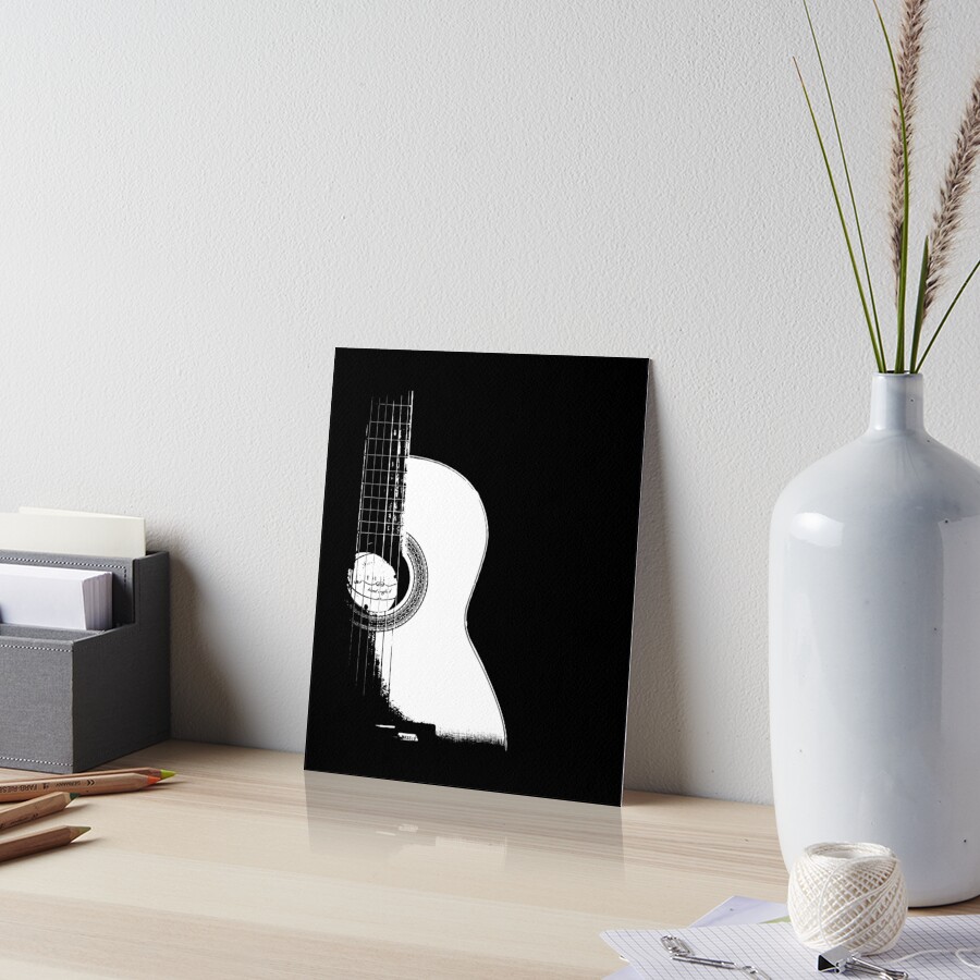 Acoustic Guitar design, Music graphic, Musician print