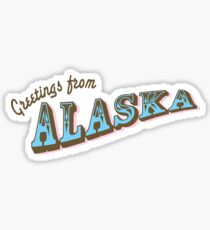 Greetings From Alaska Sticker