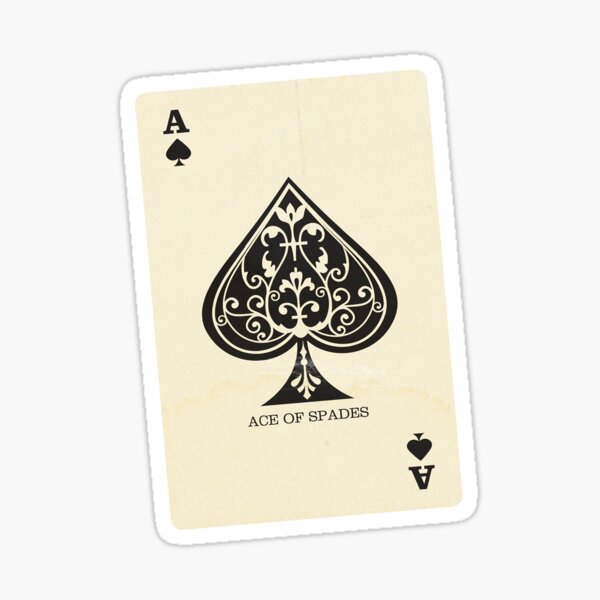 Ace of spades Sticker