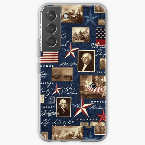 America Patriotic Symbolic Historical Collage Samsung Galaxy Soft Case